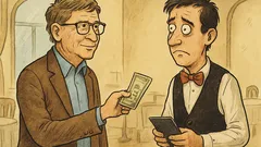 Banc: Intră Bill Gates într-un restaurant...