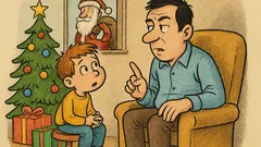 Banc: Copilul îl întreabă pe tată