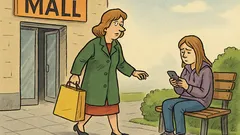 Banc: Mamă, unde ești? În mall...