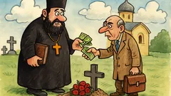 Banc: Patriarhia cere valută la înmormântare