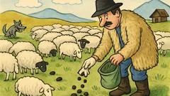 Banc: Când ies cu oile la păscut...