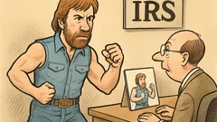Banc: Chuck Norris își depune taxele cu pumnul