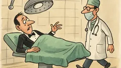 Banc: Un ospătar pe masa de operație