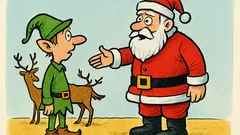 Banc: Moș Crăciun renunță la reni!