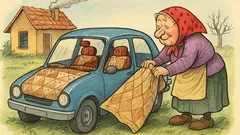 Banc: Am lăsat mașina la bunica