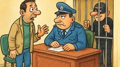 Banc: Un tip vine la poliție...