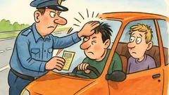 Banc: Doi turiști opriți pe autostradă...