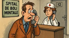 Banc: Un bărbat sună la spital