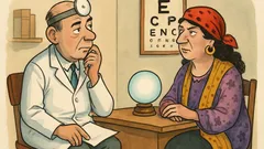 Banc: Domnule doctor, nu mai văd bine!