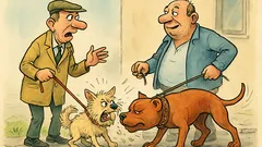 Banc: Păzește-ți potaia, pitbull-ul meu…