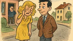 Banc: De ce plângi? Tata nu mă lasă…