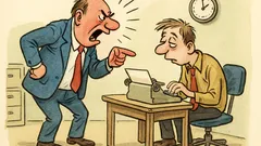 Banc: Șeful către angajat: Tot ce faci…