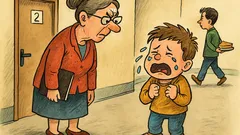 Banc: Un copil plângea pe hol…