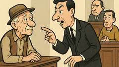 Banc: Un moș, martor la proces