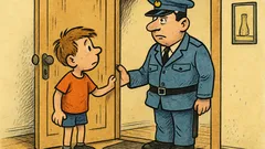 Banc: Sună soneria, polițistul la ușă...