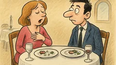 Banc: Un cuplu îndrăgostit la restaurant…