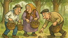 Banc: Mai mulți bătrâni în pădure după melci