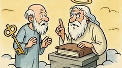 Banc: Sfântul Petru: vin ateii la Tine