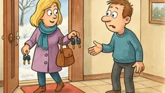 Banc: O blondă pleacă cu două chei