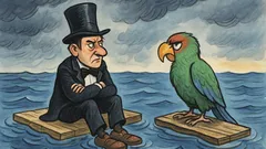 Banc: Se scufundă vaporul, scapă iluzionistul