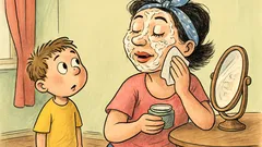 Banc: Un copil își întreabă mama despre cremă