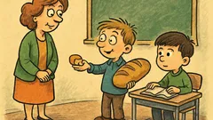 Banc: Învățătoarea îl întreabă pe Bulă...