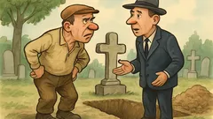 Banc: Ion vine la Gheorghe: împrumuți costumul negru