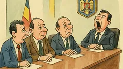 Banc: Într-un minister, toți cască