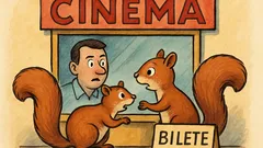 Banc: Două veverițe merg la cinema...