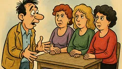 Banc: Bulă, ai văzut vreodată femeile să tacă?