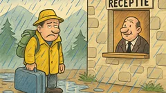 Banc: Ion ajunge la munte, plouă mereu