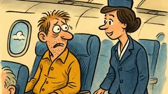 Banc: Stewardesa și pasagerul neliniștit...