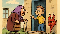 Banc: Bunico, ai venit singură?