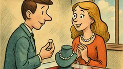 Banc: Iubito, îți dau perle anual…