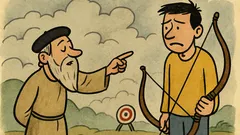 Banc: Ucenicul îl întreabă pe maestru...