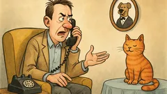 Banc: Discuție la telefon despre nunta câinelui