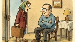 Banc: Soția își părăsește soțul, apoi revine