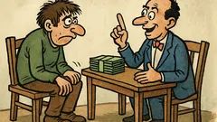 Banc: Un geniu mândru pariază cu un idiot