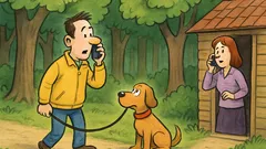 Banc: Mă plimbam prin pădure, găsesc un câine