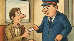 Banc: În compartiment intră controlorul de tren