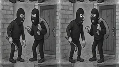 Banc: Doi spărgători mascați intră în acțiune