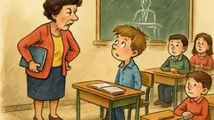 Banc: La ora de dirigenție, profesoara întreabă copiii