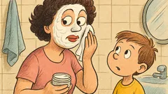 Banc: Un copil își prinde mama la cremă