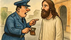 Banc: Mergea odată un bărbos pe stradă...