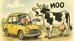 Banc: Completează asigurarea auto după vacă…