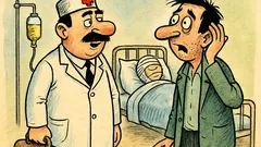 Banc: Doctore, cum se mai simte soția mea?