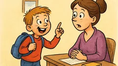 Banc: Mihăiță: Mami, am luat 10!