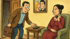 Banc: Soțul și-a uitat telefonul acasă