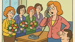 Banc: De 8 Martie, într-un birou…