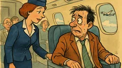 Banc: Stewardesa întreabă pasagerul: ai mai zburat?